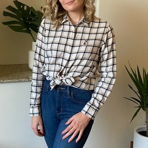 Disney Uniqlo Plaid Buttonup
